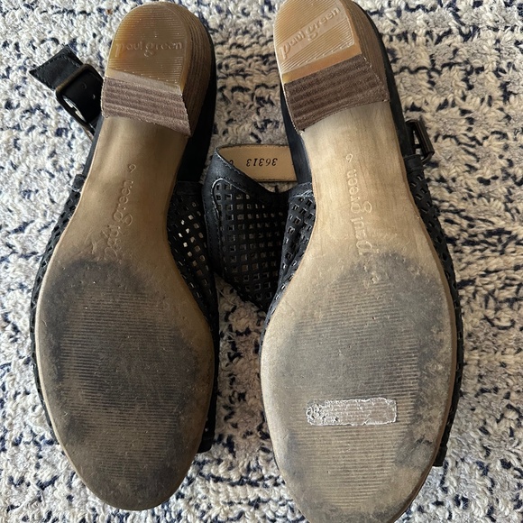 Paul Green Lois Perforated Slingback Sandals Size 9 - Picture 7 of 9